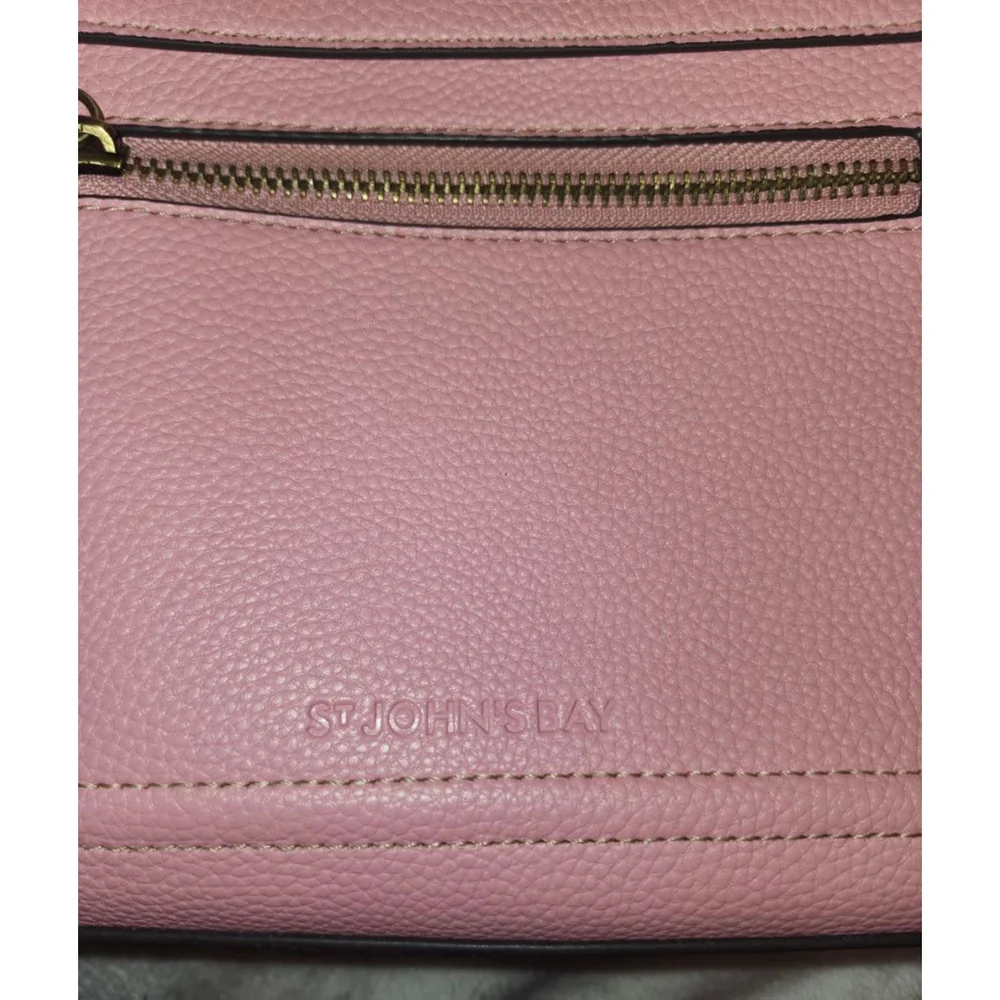 Women's St. John's Bay Pink Crossbody Bag - Picture 3 of 5
